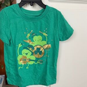 Cat & Jack Green Tee with Musical Frog Print